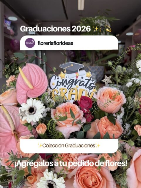 ✨¡Temporada de Graduaciones!✨En Florideas queremos festejar a los graduados 🎓 Conoce nuestros extras para darle un toque especial a tus pedidos de flores💐✨Toppers de graduación para arreglos o ramos✨Orbz de 24” y 32” personalizados ✨Cáritas graduadas personalizadas✨Listón para decorar ramos Para más información o conocer el catálogo ¡Contáctanos!👇🏼📱WhatsApp: 998 167 8206 https://walink.co/z7nzn9💻www.florescancun.com.mx#grad2026 #graduaciones #florespararegalar #cancún