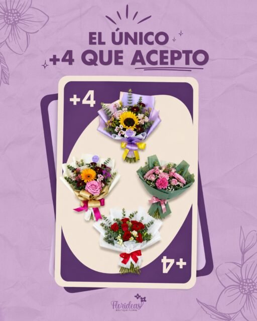 Un +4 que nadie quiere rechazar… 💜💐Un ramo siempre suma: flores, sonrisas y momentos bonitos. ✨ ¿Cuál de estos elegirías para sorprender a alguien especial?Escríbenos y arma tu próximo detalle con Florideas📲 WhatsApp: 998 167 8206 https://wa.link/s1glww📞 (998) 287 3704🌐 www.florescancun.com.mx#Florideas #FloreríaCancún #FloresCancún #RamosDeFlores #ArreglosFlorales #FloresADomicilio #RegalosEnCancún #DetallesQueFlorecen #cancun