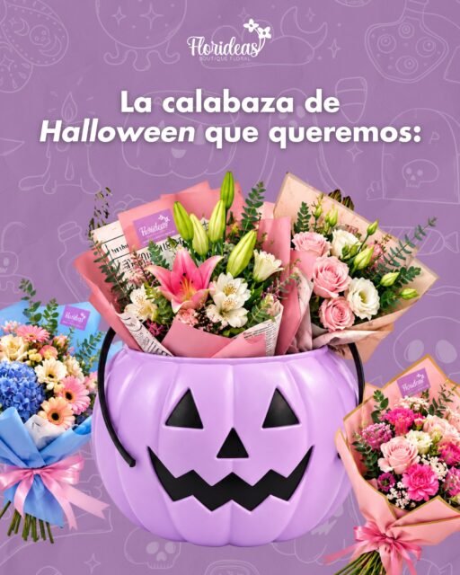 ¿Dulce o truco? Nosotras preferimos flores 🤭💜

Esta es la única calabaza que queremos recibir en octubre: llena de ramos bonitos y muchas flores ✨

Etiqueta a esa persona que debería regalarte una calabaza así 👀 

En Florideas tenemos ramos y arreglos florales para sorprender en cualquier ocasión. ¡Haz tu pedido! 💌
📲 WhatsApp: 998 167 8206
📞 (998) 287 3704
📍 Entregas a domicilio en Cancún.

#Florideas #FloreríaCancún #FloresCancún #RamosDeFlores #FloresADomicilio #RegalaFlores #Halloween2026 #Octubre #cancun